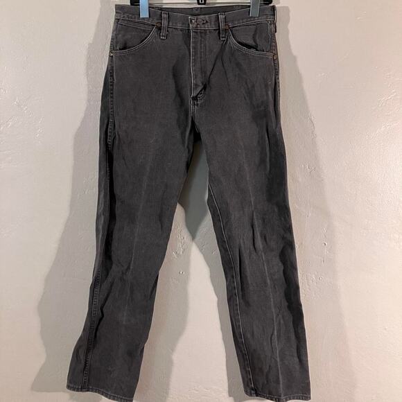 Vintage 70s Wrangler‎ Straight Leg Cowboy Western Gray Denim Jeans - Picture 1 of 7